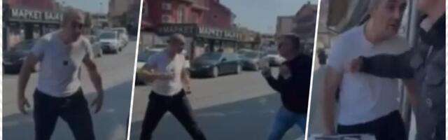 JEZIVE SCENE NA MIRIJEVU, BLOKADER NAPAO AKTIVISTE SNS! Sam priznao da je 10 godina bio na robiji, pogledajte snimak iživljavanja (VIDEO)