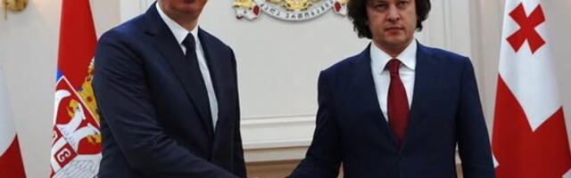 "UVEREN SAM DA JE PRED NAMA PERIOD JOŠ KONKRETNIJE SARADNJE" Predsednik Vučić, drugog dana posete, razgovarao s premijerom Gruzije