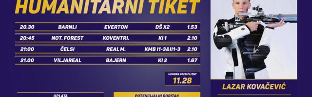 Humanitarni tiket u podne: Lazar Kovačević tipuje za Vukana Stoiljkovića