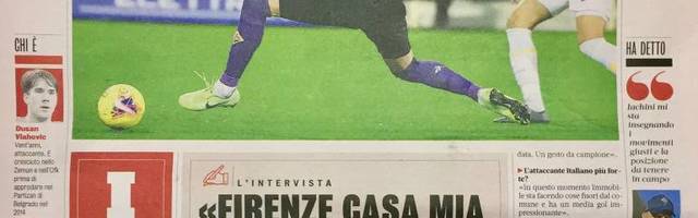 Vlahović u Gazeti: Ibra veliki šampion i dalje je moj broj jedan, Firenca mi je kao kuća