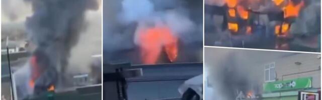 PRVO ODJEKNULE STRAVIČNE EKSPLOZIJE, A ONDA JE USLEDIO HOROR: Ogroman požar u Londonu, 150 vatrogasaca bori  se da obuzda vatrenu stihiju! (VIDEO/FOTO)