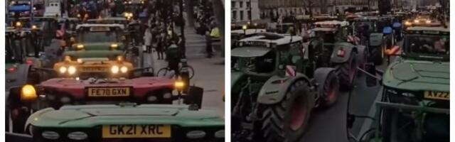 Paralisan grad: Poljoprivrednici blokirali prestonicu (VIDEO)