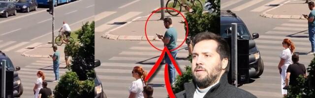(VIDEO) Pogačar i Bogosavljević se ludiraju u Novom Sadu: Blokadom raskrsnice maltretiraju građane