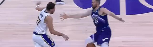 "OOO, LUKA, LUKA, LUKA - ŠOUTAJM" Dončić ponizio čuvenog Amerikanca: Ukrao mu loptu, pa provukao kroz noge! Komentator pao u trans! (VIDEO)