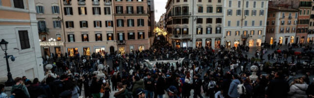 Инциденти и пожари у Риму током дочека Нове године