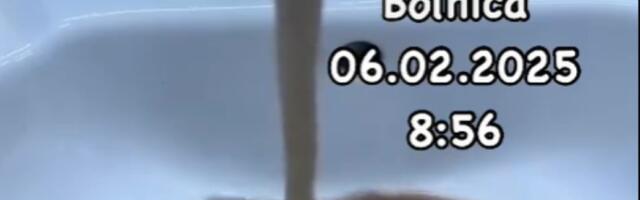 STRAVIČAN PRIZOR: Pogledajte kako izgleda voda u zrenjaninskoj bolnici (VIDEO)
