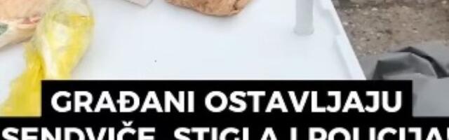 Novosađani ostavljali SNS-ovcima sendviče na štandovima, pa ih oterali sa Limanske pijace (VIDEO)