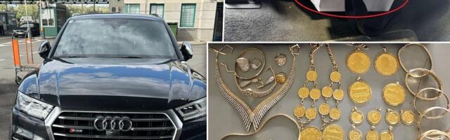 Pola kilograma zlata I dukata sakrio ispod sedišta skupog automobila: Neverovatna zaplena na Horgošu (FOTO)