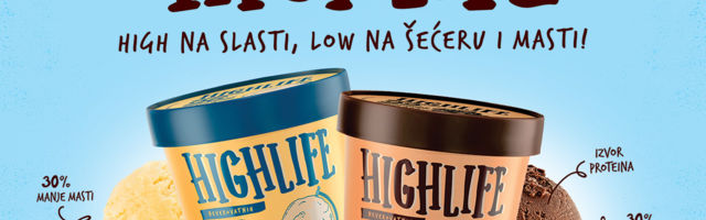 120% užitka sa 30% manje šećera i masti u novom Frikom Highlife sladoledu