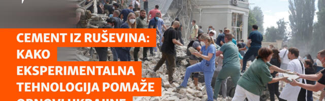 Cement iz ruševina: Kako eksperimentalna tehnologija pomaže obnovi Ukrajine