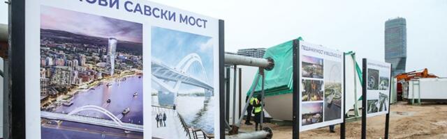 Prevrnuo se kamion s kranom na gradilištu mosta na Savi