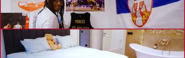 Monekeova luksuzna kuća: Kada u spavaćoj sobi, igračka u krevetu i zastava Srbije (VIDEO)