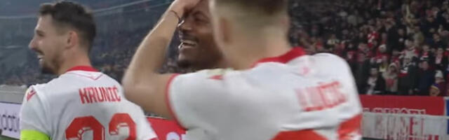 Zvezda vodi u Francuskoj: Gol Učene u finišu prvog dela (VIDEO)