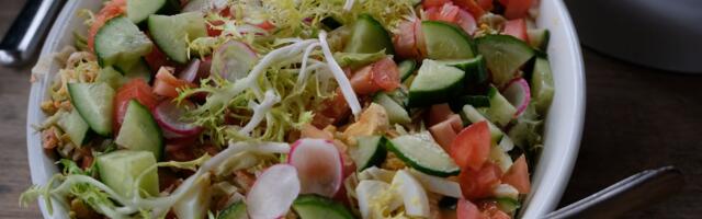 Prolećna obrok salata sa jajima i hrskavim rotkvicama