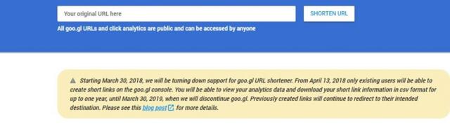 Google potpuno ukida goo.gl servise za skraćivanje linkova