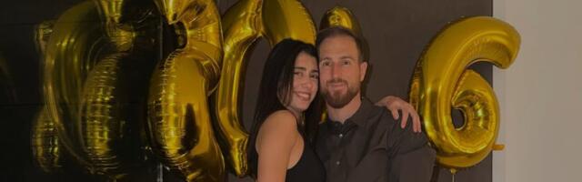 Olga Danilović i Jan Oblak čestitali Novu godinu, svi gledaju u jednu stvar /FOTO/