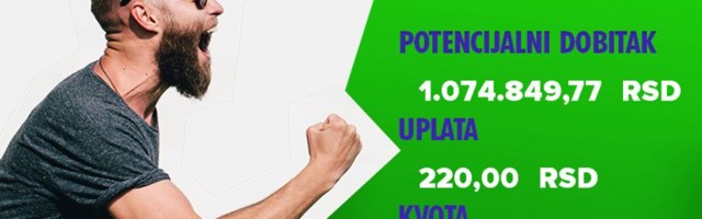 LUDI TIKET, subota, 1.074.849 dinara: Pade milionče!