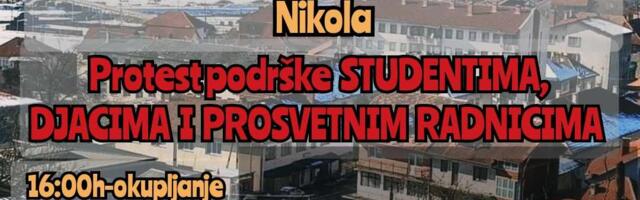 Trgovište ustaje: Protest podrske studentima u subotu