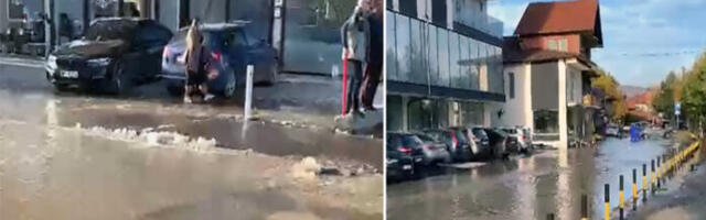 Zbog pucanja cijevi poplavljeno naselje Lug u Novom Pazaru (VIDEO)