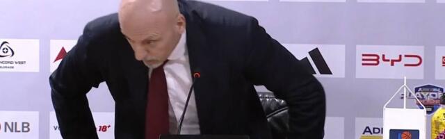 Sramna konferencija Saše Obradovića posle Partizana: Nije hteo pitanja, imao bednu poruku za novinare i otišao