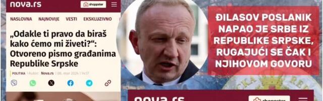 Istorija će zapamtiti sramotnu mržnju prema našem narodu! Pogledajte đilasovski dnevnik uvreda na račun Srba iz Republike Srpske! (VIDEO)