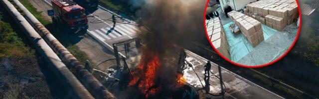 Jastuci paravan za šverc droge? Kamion pun marihuane stigao do Srbije, pa misteriozno planuo