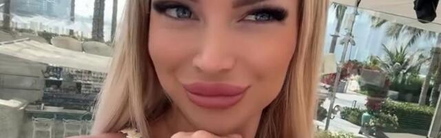 Anja "bežala od rakete" u Dubaiju, a sad pokazala preplanule grudi: Skinula se, pa pokazala čime raspolaže
