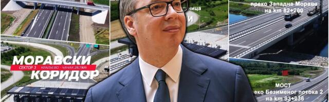ISTORIJSKI DAN ZA SRBIJU! VUČIĆ U 17 SATI OTVARA DEONICU NA MORAVSKOM KORIDORU: Pušta se u saobraćaj Adrani-Preljina