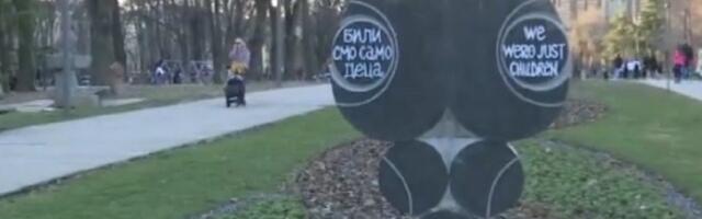 Oštećena bista Milice Rakić u Tašmajdanskom parku
