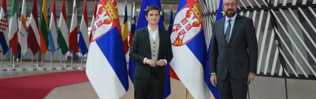 Šarl Mišel sa Brnabić: EU ceni napore Srbije u sprovođenju reformi