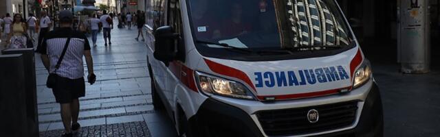 Sudar na Mostu na Adi: Delovi automobila rasuti po putu (FOTO)