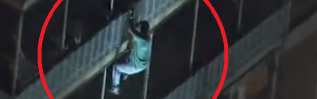 Nezamislivo je šta je čovek izveo da bi se spasao od požara (VIDEO)