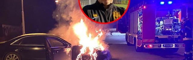 Recku Antiću, treneru Dinama, zapaljen auto u centru Vranja: Pogledajte fotografije sa lica mesta!