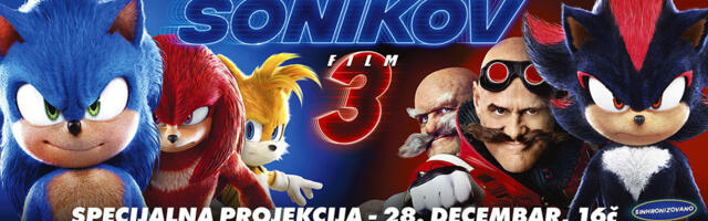 Sonikov Film 3 – Specijalno druženje u Cineplexx Ušće SC bioskopu