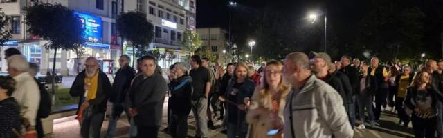 Protest povodom 11 meseci od pada nadstrešnice u sredu u Leskovcu