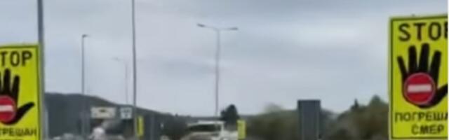 Novi slučaj vožnje u kontrasmeru na auto-putu: Vozač ignorisao dva saobraćajna znaka upozorenja kod Vrčina pa zalutao (VIDEO)