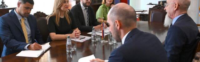 Јовановићева са амбасадором Италије о европским интеграцијама Србије