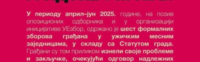 Užičani traže izbore za mesne zajednice