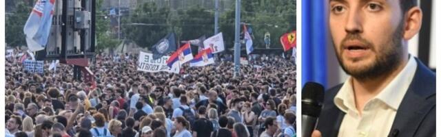 "Ovo iz skupštine?": Pavle Grbović i studenti u klinču, sve počelo od ove objave (FOTO)
