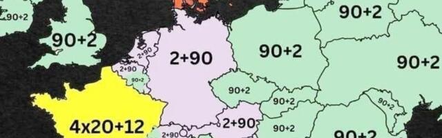 Objavljena nova karta Evrope, mnogi su zapanjeni: Preko Srbije piše 90+2, a pogledajte Francusku
