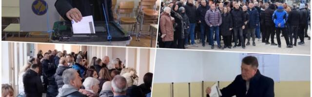 VELIKI ODZIV! SRBI NA KIM ČEKAJU U REDOVIMA DA GLASAJU: Glasali prvaci Srpske liste - dr Elek i Milović! Prvi na biračko mesto u Mitrovici došao Radojko! VIDEO