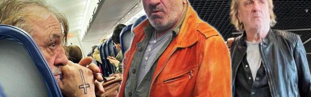 TIFA OD OBAVEZA NIJE STIGAO NI DA OFARBA KOSU! Roker na aerodromu gledao seriju na telefonu, evo kako izgleda na letu za Sarajevo (KURIR PAPARACO)