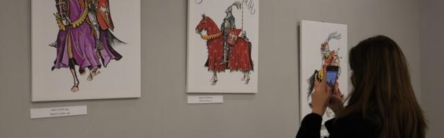 Izložba crteža  Srpski vitezovi  u Galeriji Đura Jakšić