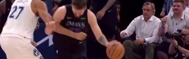 Dončić dobio pesnicu u stomak, pa trojkom srušio Minesotu (VIDEO)