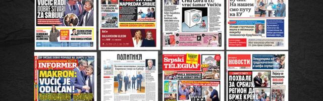 NASLOVNE STRANE SUTRAŠNJIH NOVINA: Prelistavanje štampe za subotu, 6. jun 2026. godine