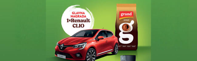 VELIKA NAGRADNA IGRA Grand kafa i DTL marketi poklanjaju Renault Clio i vredne nedeljne nagrade
