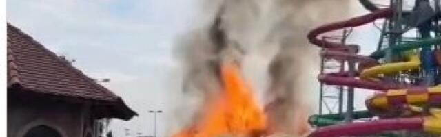 Veliki požar u Jakovu! Gori poznati akva park! (VIDEO)