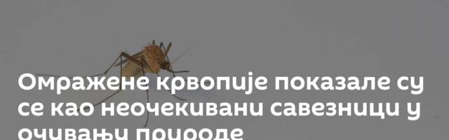 Омражене крвопије показале су се као неочекивани савезници у очувању природе