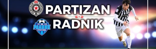 POLUVREME: Partizan - Radnik 1:0, prvenac Igora Vujačića