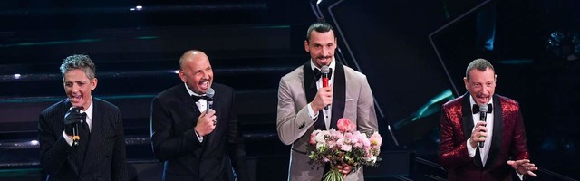 (VIDEO) Duet Mihajlovića i Ibrahimovića na Sanremu: Veliki prijatelji otpevali pesmu “Vagabundo”